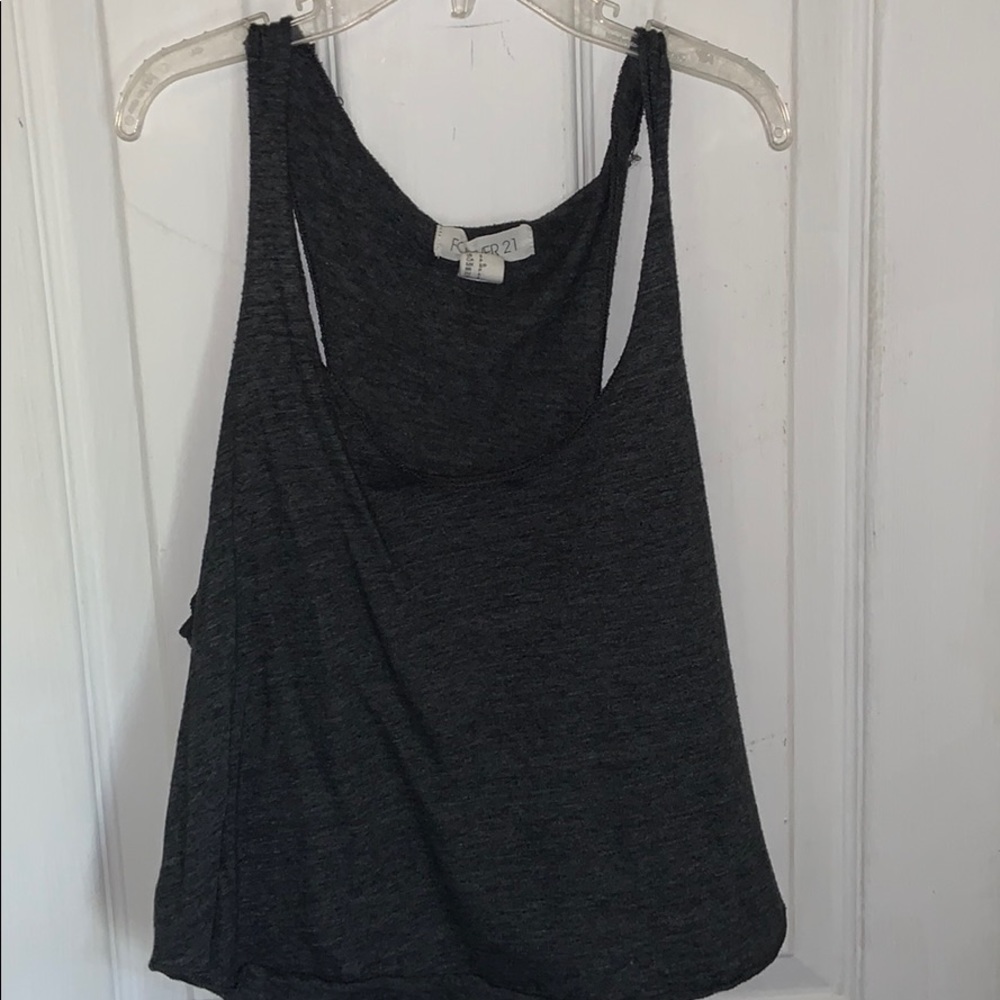 GRAY FOREVER 21 MUSCLE TANK